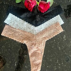 Victorias Secret Lace Thongs